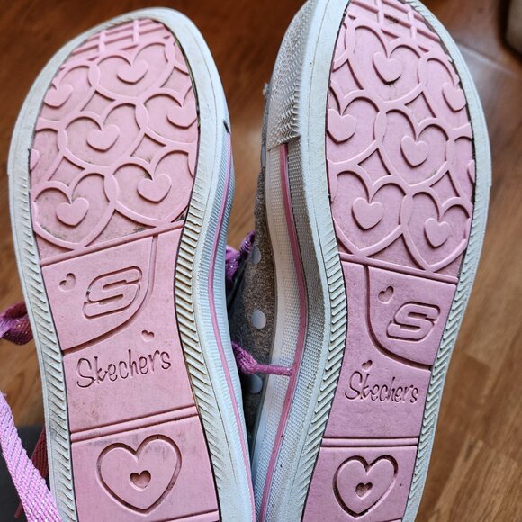 Skechers 'Twinkle Toes' Tall Hi-top Kids Sneakers - Picture 5 of 7